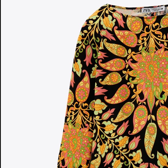 Zara Colorful Floral Print Open Back Mini Dress - Picture 11 of 11